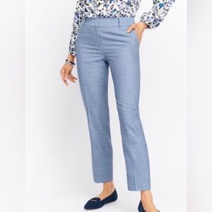 Talbots Womens Light Blue Hampshire Ankle Pants